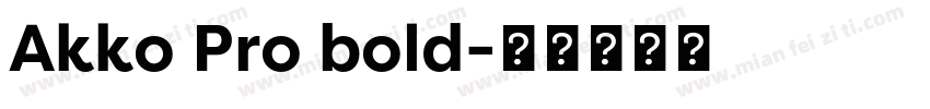 Akko Pro bold字体转换